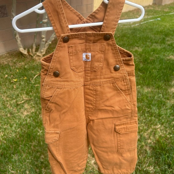 Carhartt Kids Tan Overalls - Picture 1 of 5